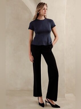 Banana Republic Scuba Seamed Top